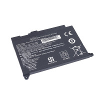 Аккумулятор для ноутбука HP Pavilion Notebook PC 15-AU010WM, 15-AU018WM (BP02XL) 7.7V 4400mAh 34Wh, черная, HC/OEM