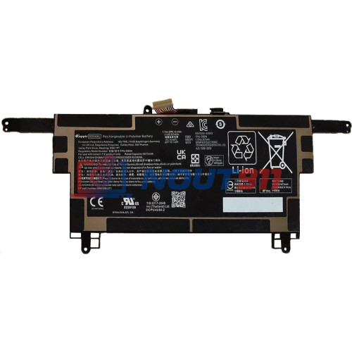 Аккумулятор для ноутбука HP Elite Dragonfly G3 (TPN-DB0N) 7.72V 5673mAh 45Wh, черная, ORG