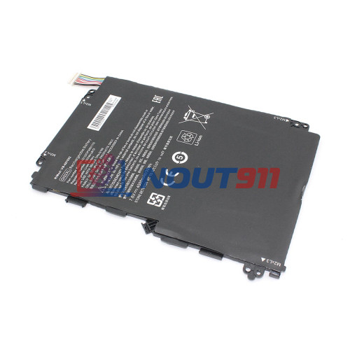 Аккумулятор для ноутбука HP Pavilion X2 12, X2 12-B010N, 12-B096MS (GI02XL) 7.6V 4000mAh 30Wh, черная, HC/OEM