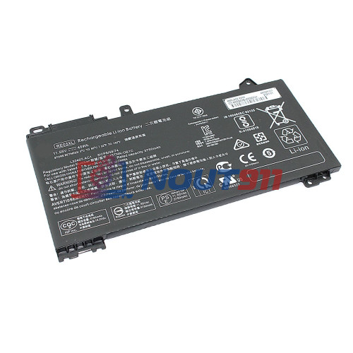 Аккумулятор для ноутбука HP ProBook 430 G6, 440 G7, 455 G6, zhan 66 AMD (RE03XL) 11,55V 3750mAh 45Wh, черная, ORG