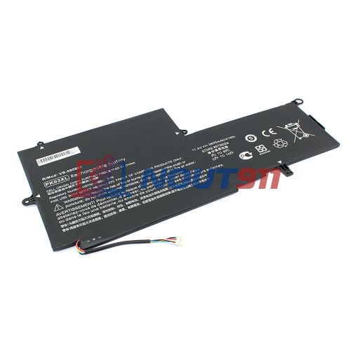 Аккумулятор для ноутбука HP Spectre Pro x360 G1 G2, 13-4000nf 13-4006tu, 13-4000, 13-4107ur, 13-4000ur (PK03XL) 11.4V 3600mAh 41Wh, черная, HC/OEM