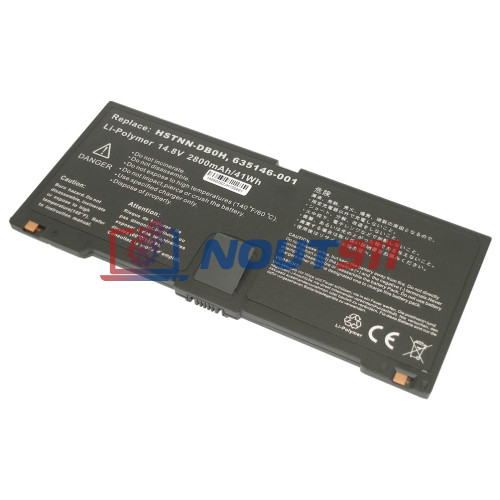 Аккумулятор для ноутбука HP Compaq ProBook 5330m (HSTNN-DB0H) 14.8V 2700mAh 41Wh, черная, HC/OEM