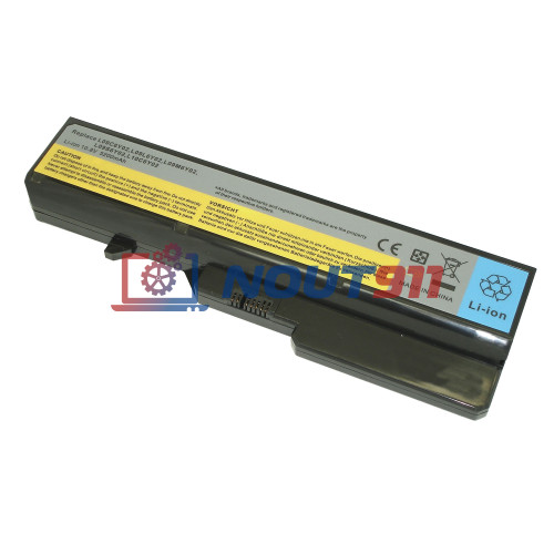 Аккумулятор для ноутбука Lenovo IdeaPad G565, B470A, G770, V570c, Z370, Z460 (L08S6Y21) 10.8V 5200mAh 56Wh, черная, HC/OEM