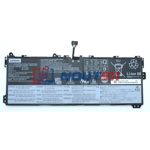 Аккумулятор для ноутбука Lenovo 13w Yoga (L21M4PG3) 15.44V 3305mAh 51Wh, черная, ORG