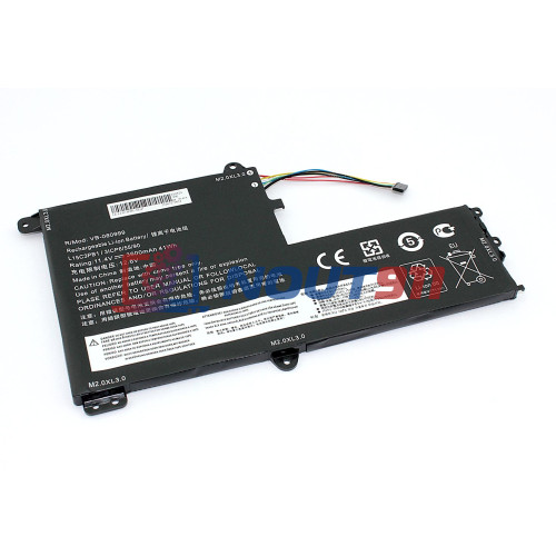 Аккумулятор для ноутбука Lenovo Ideapad 330S-15IKB, 330S-14IKB, 330S-15ARR (L15M3PB0) 11.4V 3600mAh 41Wh, черная, HC/OEM