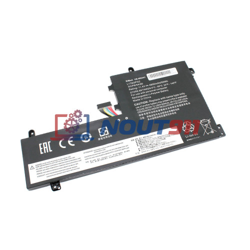 Аккумулятор для ноутбука Lenovo Legion Y7000, Y730-15, Y730-15ICHg, Y7000-1060 (L17M3PG2) 11.4V 4800mAh 55Wh, черная, HC/OEM средний шлейф