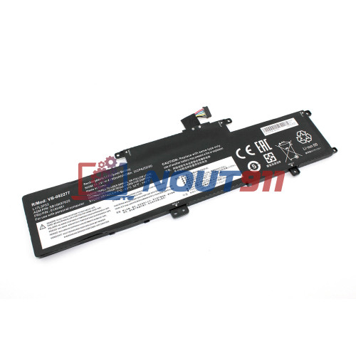 Аккумулятор для ноутбука Lenovo ThinkPad L380, L380 Yoga, S2 Yoga 2018, L380 (L17C3P53) 11.1V 4100mAh 46Wh, черная, HC/OEM