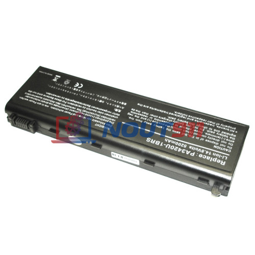 Аккумулятор (Батарея) для ноутбука Toshiba Satellite L30 (PA3450U) 5200mAh REPLACEMENT черная