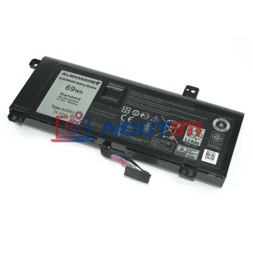 Аккумулятор G05YJ для ноутбука Dell Alienware 14 11.1V 6000mAh ORG