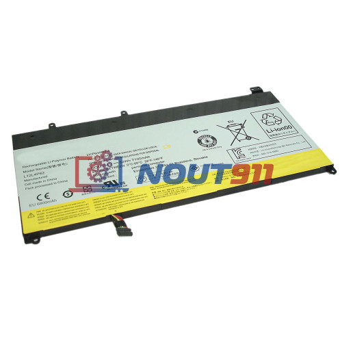 Аккумулятор для ноутбука Lenovo IdeaPad U430p, U530, U430 (L12L4P62) 7.4V 7100mAh 52Wh, черная, ORG