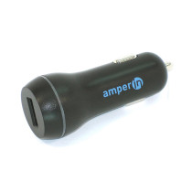 Автомобильное зарядное устройство AMPERIN CCB-1USB USB DC 5V 3.0A/9V 2A/12V 1.5A Черный