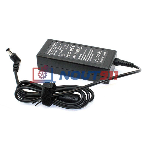 Блок питания для монитора и телевизора LCD 12V 5A 60W 6.5x4.5mm (РА-1600-05) черный OEM