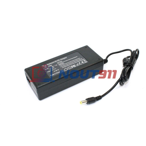 Блок питания для монитора и телевизора LCD 12V 7A 84W 5.5x2.1mm (1207845521) черный OEM