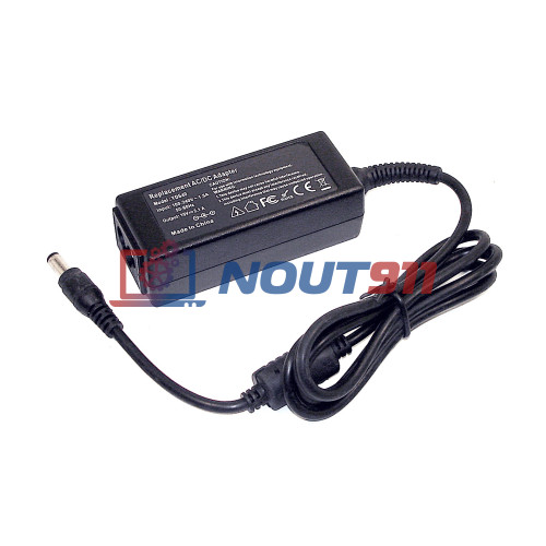 Блок питания для монитора и телевизора LCD 19V 2.1A 40W 5.5х2.5mm (1921405525) черный OEM