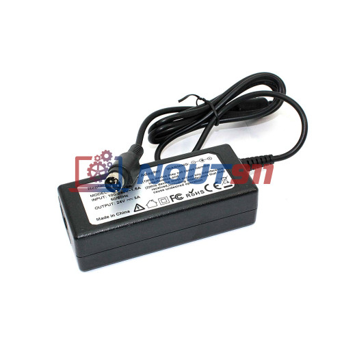 Блок питания для монитора и телевизора LCD 24V 3A 72W 4Pin Male (2403724) черный OEM