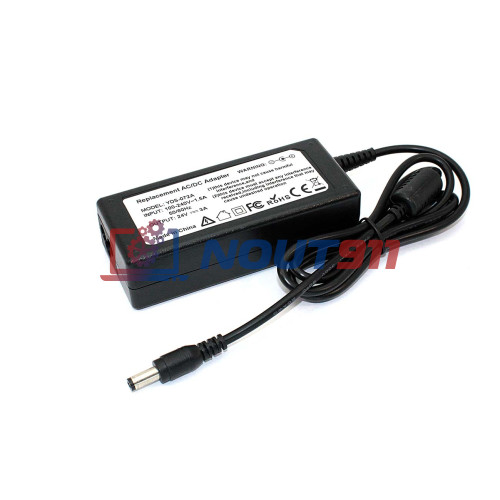 Блок питания для монитора и телевизора LCD 24V 3A 72W 5.5x2.1mm (2403725521) черный OEM