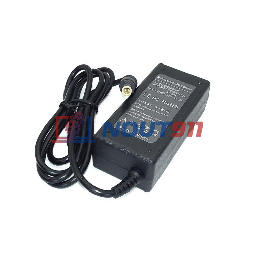Блок питания для монитора и телевизора LCD LG 19V 1.3A 25W 6.5x4.5mm (L251906544QC), черный, OEM