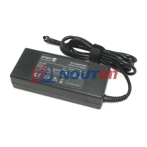 Зарядное устройство для ноутбука Toshiba 19V 4.74A 90W 5.5x2.5mm (AI-TS90W), Satellite 1100,1600, 1700, 1950, 2450, A600, L870, Portege M200, M400, M700, Amperin