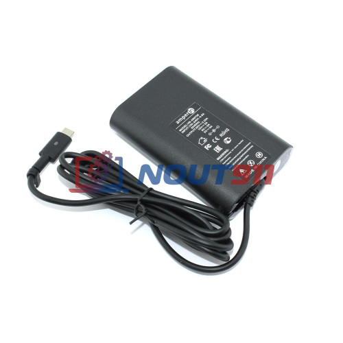 Зарядное устройство для ноутбука Dell 5V 3A - 20V 3,25A 65W Type-C (VB-099708), Latitude 7212, 7220EX, 3300, Inspiron 7368, 7370, 5570, 7570, 7778, Precision 3540, Venue 5056, 5855, Slim, Amperin