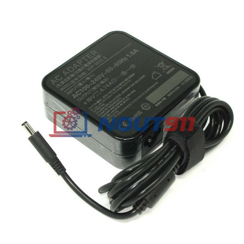 Зарядка для ноутбука Asus 19V 4.74A 90W 4.5x3.0mm (AS901904530FK), U500, BU201LA, PU450, P2520LA, B551LG, квадратный корпус, OEM