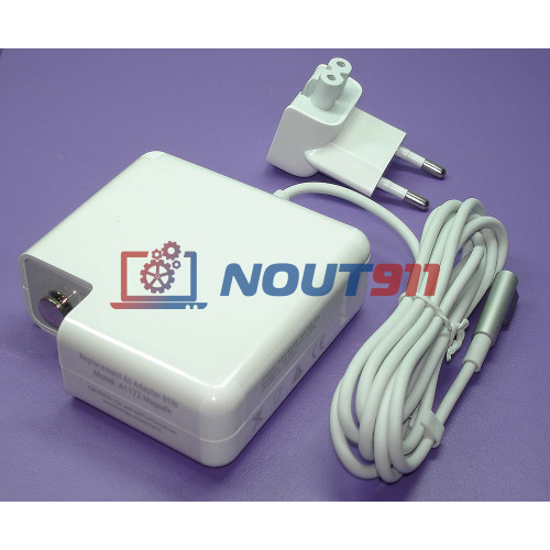 Зарядка для ноутбука Apple 18.5V 4.6A 85W MagSafe (A1398 A1424 A1222 A1290 A1343), Pro 15 A1150, 17 A1151 2006, Pro 15 A1211, 17 A1212 2007, Pro 17 A1261 2008 - 2009, OEM