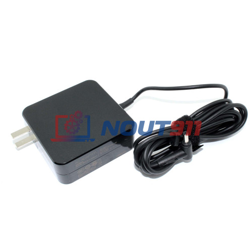 Блок питания для ноутбуков Asus 19V 3.42A 4.0x1.35mm 65W (W15-065N1C CL:X), K401LB, X540, UX31, Zenbook, UX32, UX301, квадратный корпус, (с вилкой CN), без переходника, HC/ORG
