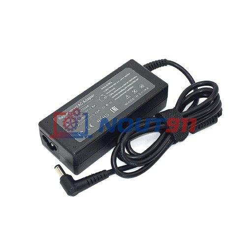 Зарядка для ноутбука Asus 19V 3.42A 65W 5.5x2.5 (SADP-65NB BB), A46CB, A53Z, F52Q, K50C, S46CM, R509, A3000, OEM