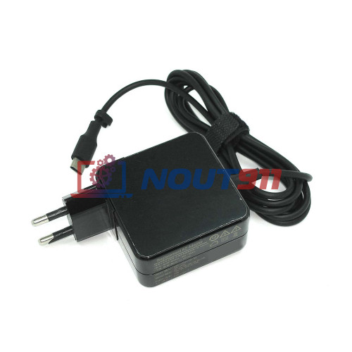 Зарядка для ноутбука Asus 20V 2.25A 45W Type-C (ADP-45EW C), Q325, Flip S UX370UA, ZenBook 3 UX390, Transformer 3 Pro T303UA, квадратный корпус, OEM