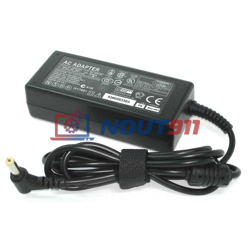 Зарядка для ноутбука 19V 3.42A 65W 5.5x1.7mm (PA-1650-02), OEM