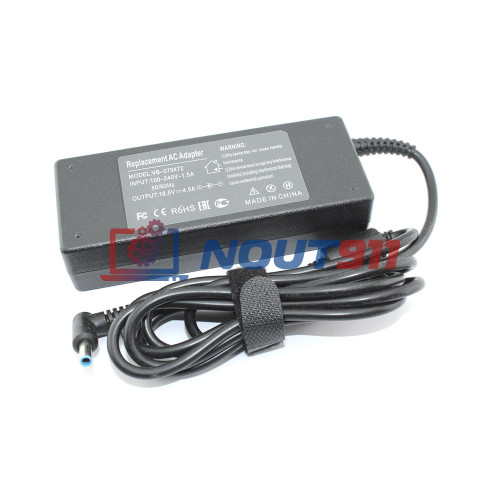 Блок питания для ноутбука HP 18.5V 4.5A 83W 4pin(female), ProBook: 430, 440 G3, Envy x360, x360 15, EliteBook: 1020, 810 G1, 1040 G1 Folio, Chromebook 14-x003nd, OEM