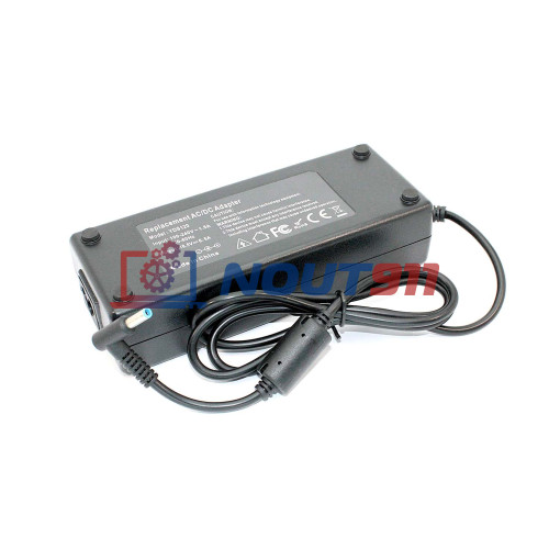 Зарядка для ноутбука HP 18.5V 6.5A 120W 4.5x3.0mm, (YDS-120), Pavilion dv8, dv8-1000, dv8-1010er, Envy 17, HP dv8-1250er, 15-dw0074ur, черная, OEM