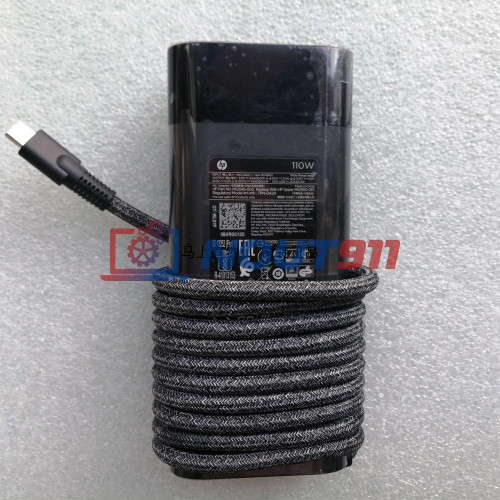 Блок питания для ноутбука HP 20V 5A 110W Type-C (M52950-001 M52946-013 M52946-003 TPN-DA24), EliteBook 860 G9, 865 G9, Spectre x360 16-aa0074ng, ZBook Firefly 16 (поколения G9 и G10), HC/ORG