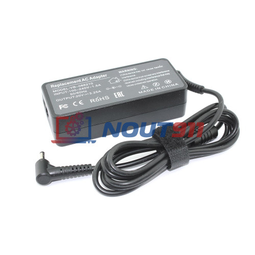 Зарядка для ноутбука Lenovo 20V 3.25A 65W 4.0x1.7mm (ADLX65CLGC2A), IdeaPad B Series: B50-10, Series: 310-15, 510, 710S, Yoga 710, Chromebook: 100, OEM