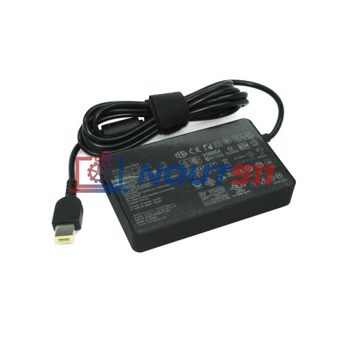 Блок питания для ноутбука Lenovo 20V 3.25A 65W Rectangle, Slim (45N0266), G510, M5400, U430, Edge E431, E531, ThinkPad E440, E540, X240, черная, HC/ORG