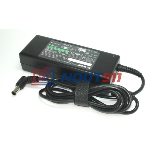 Блок питания для ноутбука Sony 19.5V 3.9A 75W 6.5x4.4mm (PCGA-AC19V1), Vaio VGN-S460, VGN-S460/B, VGN-S460P, VGN-S380B, VGN-S380B/P, VGN-SZ140, без кабеля, OEM