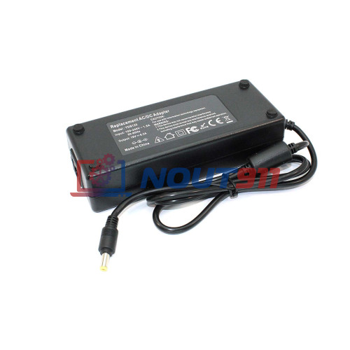 Зарядка для ноутбука Toshiba 19V 6.3A 120W 5.5x1.7mm, (YDS120), Equium A60, Satellite A200, L350, P25, P30, A30, A35, A60, A65, A70, черная, OEM