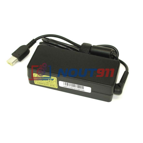 Зарядка для ноутбука Lenovo 20V 2.25A 45W Rectangle(прямоугольный) (ADLX45NDC3), IdeaPad B Series: B40-45, B40-70, B40-80, B50-30 Touch, Edge E531, Edge E550, V Series: V110-15IAP, V110-15ISK, OEM