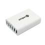 Блок питания  5V 9V 12V 3A 60W 6xUSB-A QC 3.0 (YDS-TC060-4-2-0) Quick Charge, для смартфонов, планшетов, ноутбуков, белый