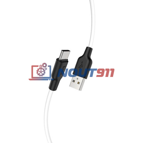 Кабель USB HOCO X21 Plus Silicone, USB - Type-C, 3А, 2м, белый