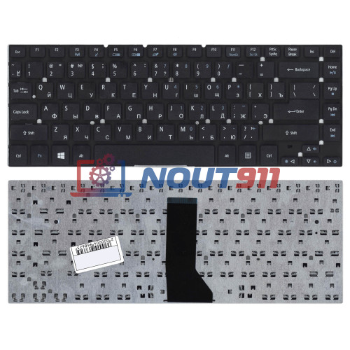 Клавиатура для ноутбука Acer Aspire ES1-511 520 (60.Y4UN2.010) черная