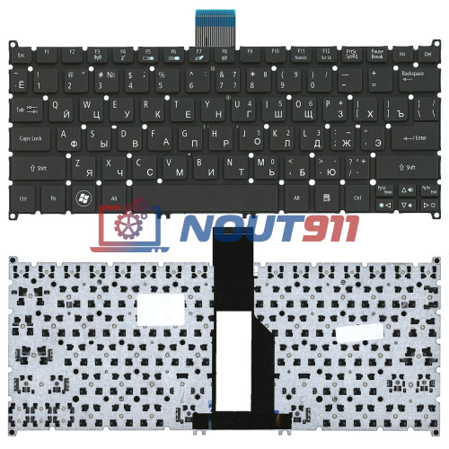 Клавиатура для ноутбука Acer Aspire S3 Aspire One 725, 756, AO725, AO756 (V128230AS1) черная