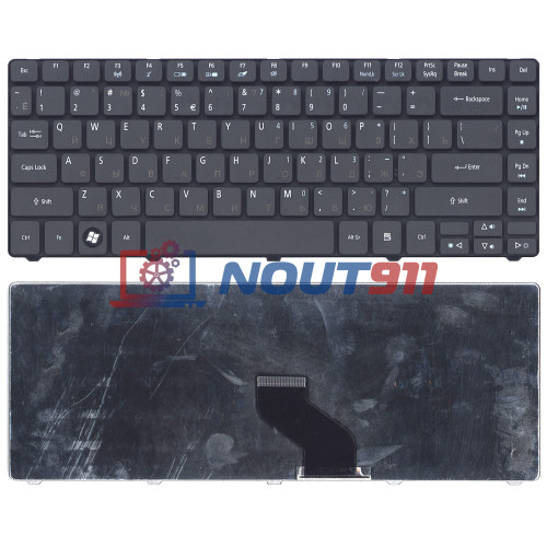 Клавиатура для ноутбука Acer Aspire Timeline 3410, 3410T, 3410G, 4741, 3810 (9J.N1P82.001) матовая , черная