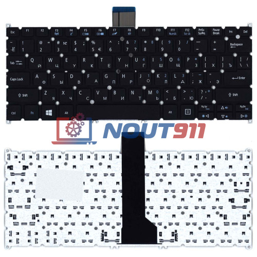 Клавиатура для ноутбука Acer Aspire V5-122P, V5-171, V5-132P, V3-331 (NSK-R71BW) черная