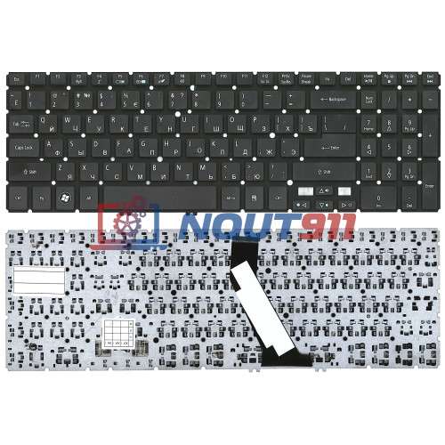 Клавиатура для ноутбука Acer Aspire V5, V5-5, V5-531, M5-581T, V7-581 (NSK-R3KBW 0R) черная