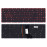 Клавиатура для ноутбука Acer Aspire VN7-593G-73FZ, VN7-593G-73KV, VN7-593G-75AG (SV5P_A81BW) с красной подсветкой, черная