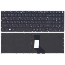 Клавиатура для ноутбука Acer Aspire E5-573, E5-532G, E5-722, E5-523  (AEZRT700010) с подсветкой, черная 