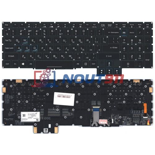 Клавиатура для ноутбука Acer Predator Triton 700 PT715-51 (NK.I1513.03A) черная