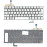 Клавиатура для ноутбука Acer Aspire S7-191, S7-391 (NK.I1113.00L) с подсветкой , серебристая