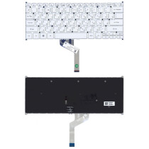 Клавиатура для ноутбука Acer Swift 5 SF514-52T (102-016M2LHA02C) с подсветкой, серебристая