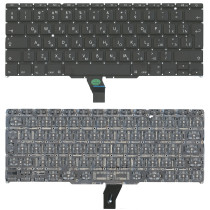 Клавиатура для ноутбука Apple A1370, A1465 2011+ с подсветкой, большой ENTER, черная